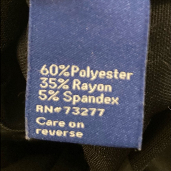 Apt. 9 Black Polyester/Rayon Pants Wide Waistband Size 4 Petite - Picture 9 of 10